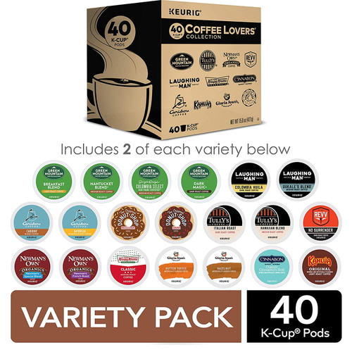 Keurig Coffee Lovers Collection Sampler Pack, Single-serve K-cup Pods, Variety Pack, 40 Count (pack Of 1)