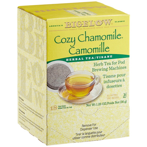 Bigelow Cozy Chamomile Herbal Tea Single Serve Pods - 18/box