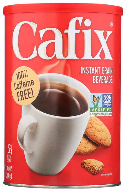 Cafix All Natural Instant Beverage Coffee Substitute Caffeine Free, 7.05 Oz