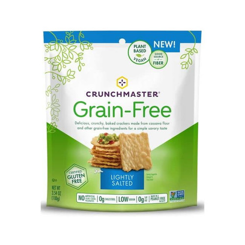 Crunchmaster: Grain-free Lightly Salted Crackers, 3.54 Oz