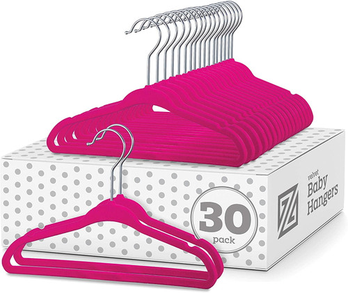 Zober Non-slip And Space-saving Velvet Clothes Hangers, 30 Count