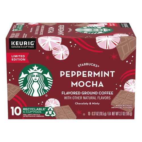 Starbucks Flavored K-cup Coffee Pods — Peppermint Mocha Limited Edition