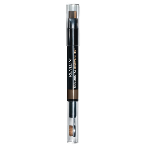 Revlon Colorstay Browlights Pencil, Eyebrow Pencil And Brow Highlighter, Dark Brown