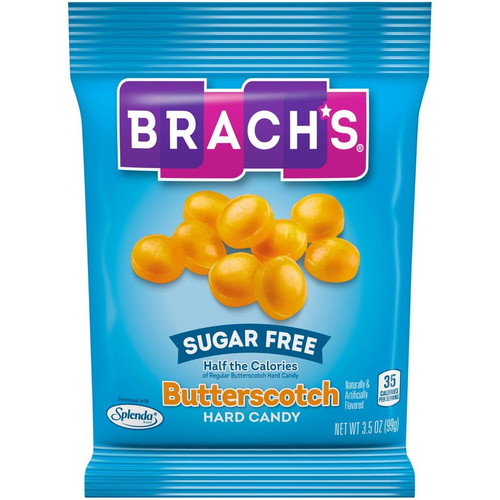 Brach's Sugar Free Butterscotch Hard Candy Bag, 3.5 Oz (10 Ct)