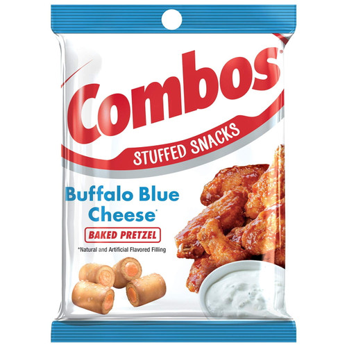 Combos Buffalo Blue Cheese Pretzel Baked Snacks 6.3-ounce Bag (pack Of 6)