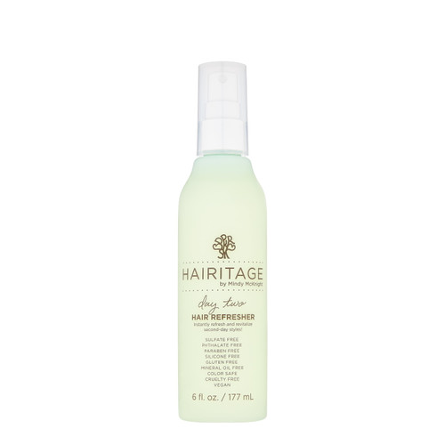 Hairitage Day Two Hair Refresher Hair Spray With Coconut Oil | Revitalize, Moisture & Shine, 6 Fl Oz