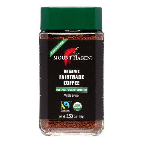 Mount Hagen Freeze Dried Instant Decaf Coffee, 3.53 Oz, 1 Ct