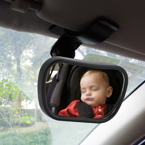 Ylshrf 360° Rotated Rearview Mirror,360° Rotated Two In One Inside Car Safety Care For Baby Back Seat Rear View Adjustable Mirror, Back Seat Rear View Mirror