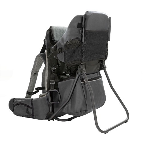 Clevrplus Cross Country Lightweight Toddler Baby Backpack Hiking Child Carrier, Grey