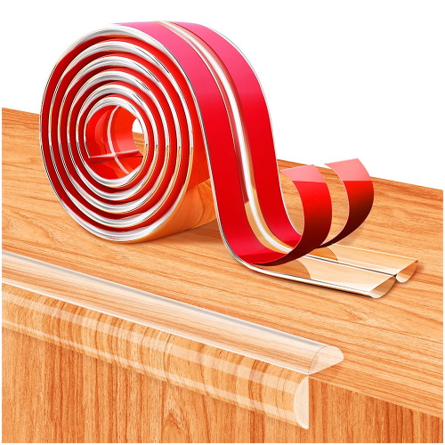 Baby Proofing, Clear Edge Protector Strip, Silicone Soft Corner Protectors With Upgraded Pre-taped Strong Adhesive, Edge Protectors For Sharp Corners Of Cabinets, Tables, Drawers( 6.6ft Length)