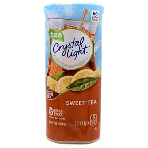 Crystal Light Sweet Tea Drink Mix, 12-quart 1.56-ounce Canister (pack Of 17)