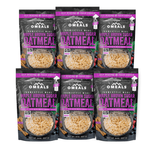 Omeals Maple Brown Sugar Oatmeal - Homestyle Meals -fully Cooked - Not Dried Food (pack Of 6)