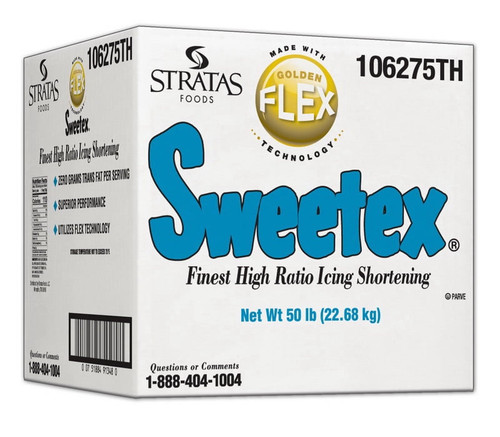 (price/case)sweetex Golden Flex Icing Shortening 50 Pounds - 1 Per Case