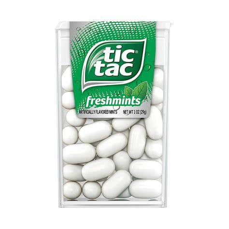 Tic Tac Freshmint Flavor, Hard Candy Mints, 1 Oz Singles