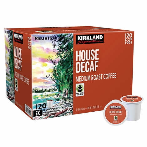 Coffee Organic House Decaf Recyclable K-cup Pod, 120-count