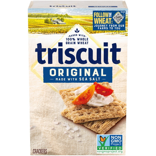 Triscuit Original Whole Grain Wheat Crackers, Holiday Crackers, 8.5 Oz