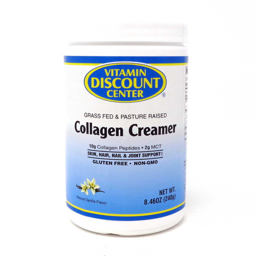 Vitamin Discount Center-grass Feed & Pasture Raised-collagen Creamer-8.46 Oz 240g-12 Servings