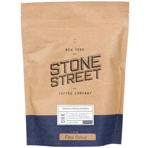 Stone Street Coffee Miscela Privata Espresso Gourmet Fine Grind Coffee, 1lb