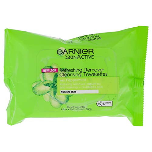 Garnier Skinactive Clean + Refreshing Remover Cleansing Towelettes 25 Ea