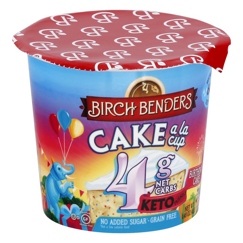 Birch Benders Keto Friendly Birthday Cake In A Cup, 1.48 Oz [pack Of 8]