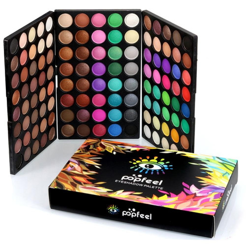 Tekdeals Popfeel 120 Matte Colors Eyeshadow Eye Shadow Palette Makeup Set Kit Pro