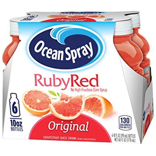 Ruby Grapefruit Juice Drink, 10 Ounce Bottle (pack Of 6)
