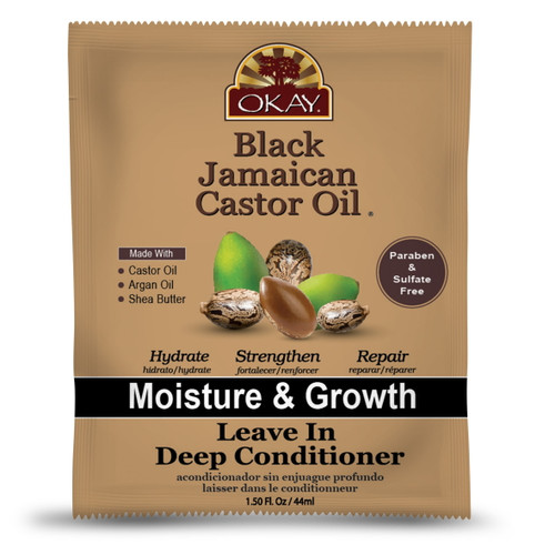 Okay Black Jamaican Castor Oil Leave In Conditioner, 1.5 Oz