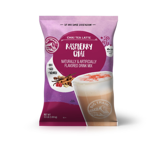 Big Train Raspberry Chai Tea Latte Beverage Mix, 3.5 Lb