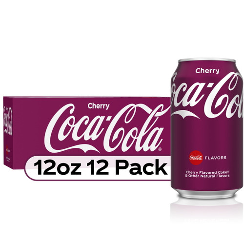 Coca-cola Cherry Soda Soft Drink, 12 Fl Oz, 12 Pack