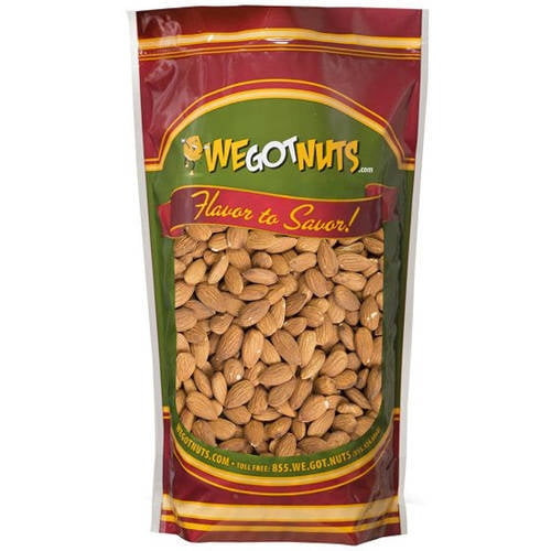 We Got Nuts Raw Unsalted Shelled Whole Jumbo Almonds, 7 Lbs