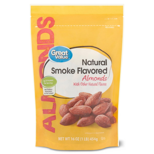 Great Value Smoked Flavored Whole Almonds, 16 Oz