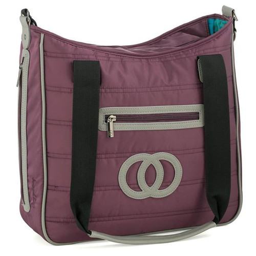 Cozy Coop 2313 Quilted Diaper Bag - Eggplant