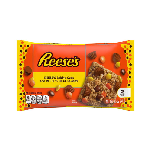 Reese's, Milk Chocolate And Peanut Butter Baking Cups And Candy, Gluten Free, 8.5 Oz, Bag