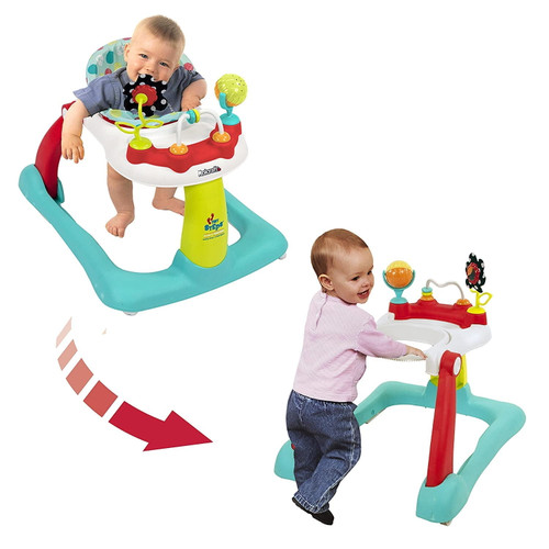 Tiny Steps 2-in-1 Infant & Baby Activity Walker - Seated Or Walk-behind, Jubliee