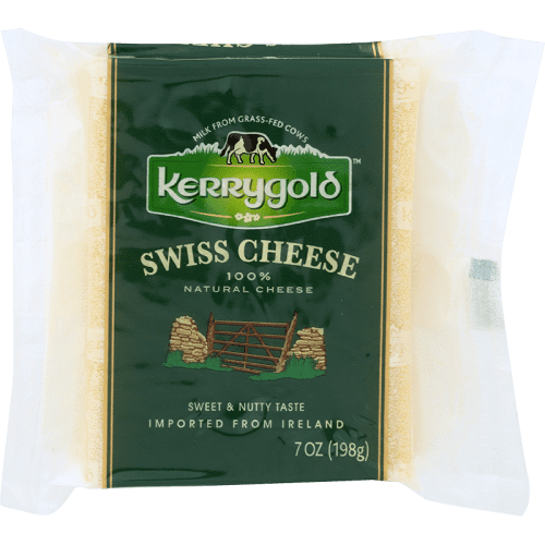 (24 Pack)kerrygold Swiss Cheese Wedge, 7 Oz.