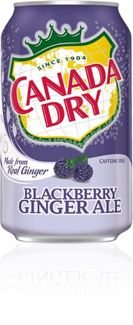 Canada Dry Ginger Ale Blackberry Soda, 12 Oz (48 Cans)