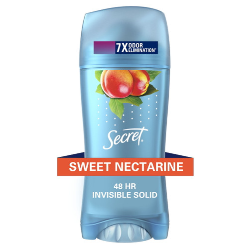 Secret Fresh Antiperspirant Deodorant Invisible Solid, Nectarine, 2.6 Oz
