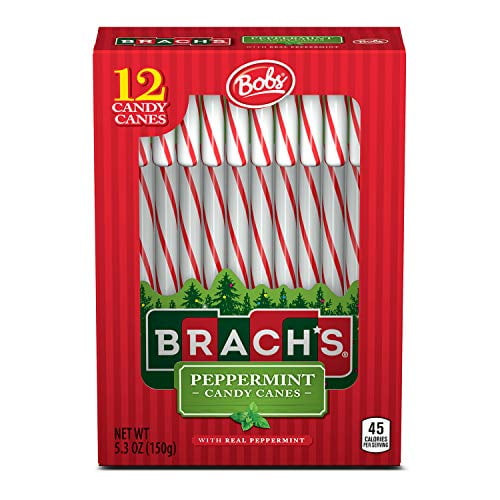 Brach's Red And White Peppermint Candy Canes, 12 Ct