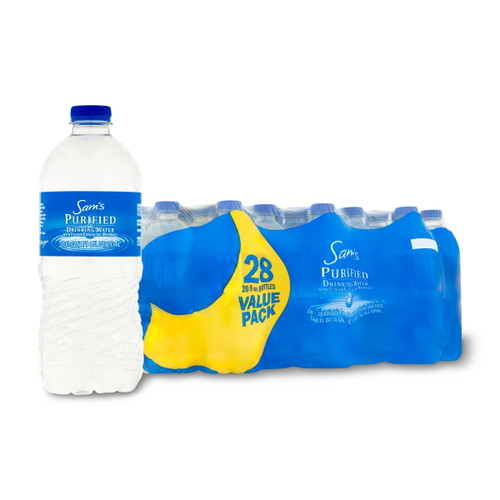 Sam's Choice Purified Drinking Water, 20 Fl Oz, 28 Count Bottles