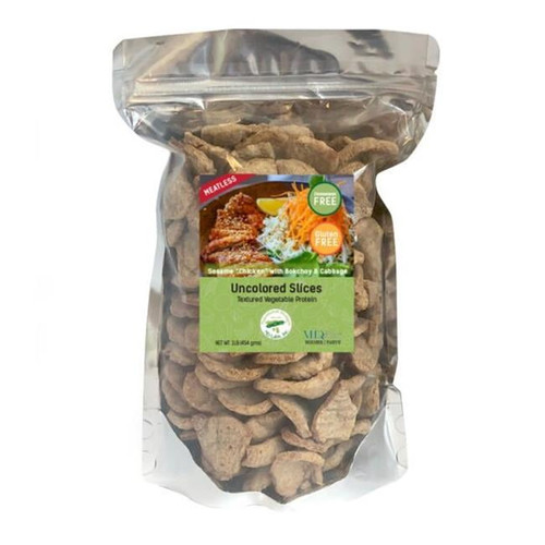 Nd Labs  1 Lbs Chicken-like Slices Textured Vegetable Protein Resealable Bag
