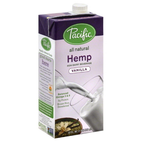 (12 Pack) Pacific Vanilla Hemp Non-dairy Beverage, 32 Oz