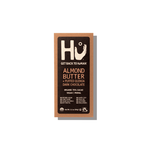 Hu Almond Butter + Puffed Quinoa Dark Chocolate, 2.1 Oz
