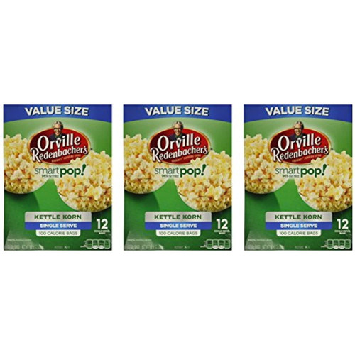 Orville Redenbacher Smart Pop Kettle Korn Mini Bags, 12-count (pack Of 3)