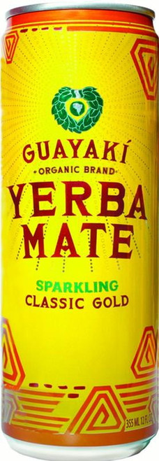 Guayaki Sparkling Organic Yerba Mate Classic Gold, 12 Fl Oz