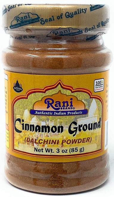 Rani Cinnamon Powder (ground) Spice 3oz (85g) Pet Jar ~ All Natural | Salt-free | Vegan | No Colors | Gluten Friendly | Non-gmo | Indian Origin