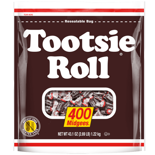 Tootsie Roll Midgees Chocolate Candy, 43.1 Oz (400 Pieces)