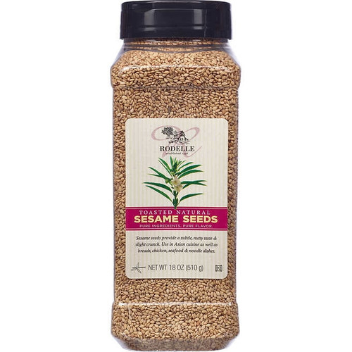 Rodelle Toasted Sesame Seeds, 18 Oz