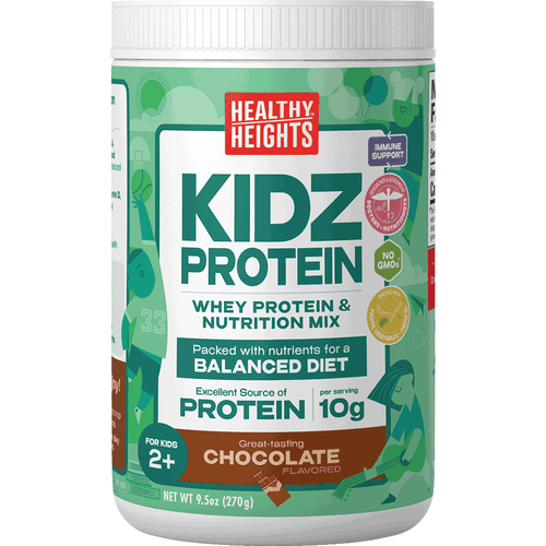 Healthy Heights Kidzprotein, Shake Mix Powder, Chocolate, 10g Protein, 9.5oz