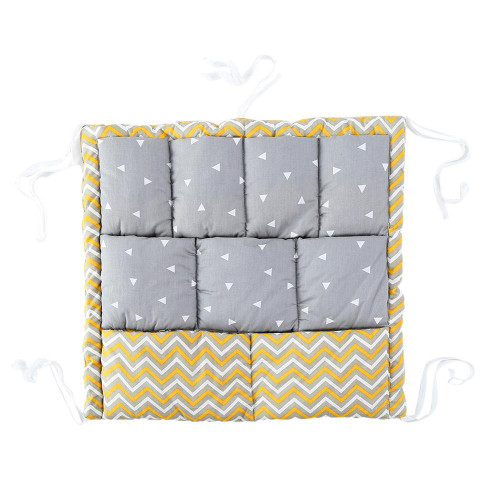 Famure Crib Hangings Storage Bag Baby-bedside Nursery Organizers Baby Infant Crib Hangings Bag For Toys Diapers Pacifiers|9 Pocket Cotton Crib Storage Caddy Hanger Container For Baby Essential