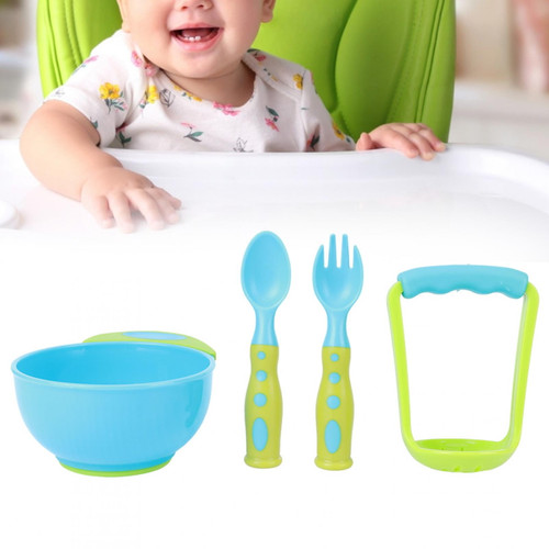 Acouto Infant Freshfood Masher, Bowl Spoons Set, 4pcs Baby Food Masher, For Home Baby Mash Fine Food Mash